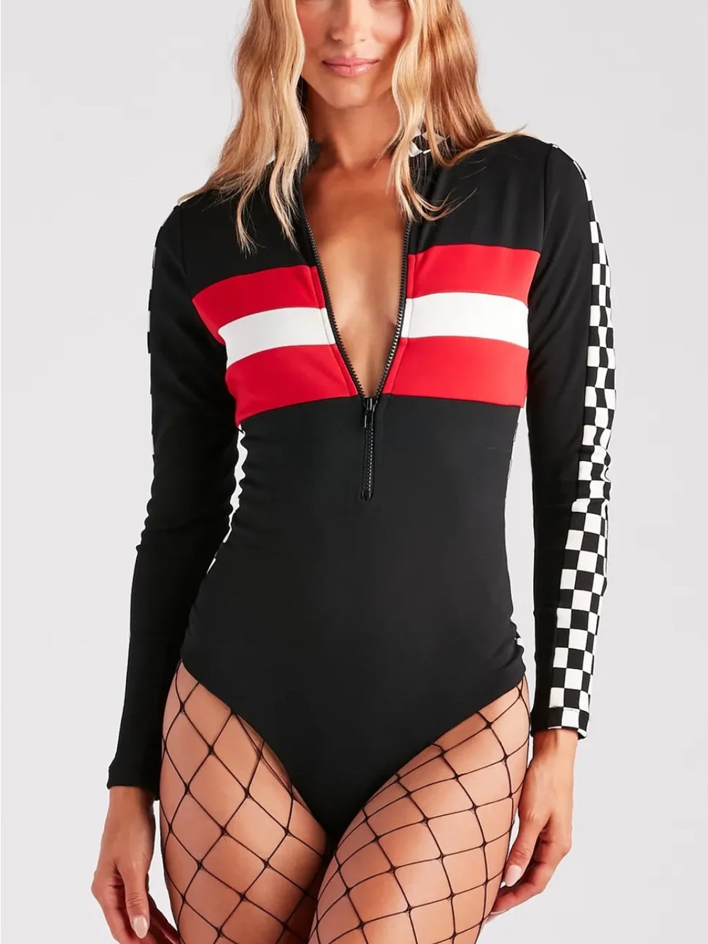 Windsor Black Top with Black & White Checker Trim
